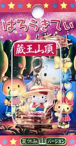 ■ レア物 2004 Hello Kitty ハローキティ はろうきてぃ 絵日記 夏休み山バージョン 蔵王山頂 ファスナーマスコット ナスカン金具