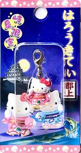 ■ レア物 2003 Hello Kitty ハローキティ 岐阜限定 はろうきてぃ 郡上 ピンクの浴衣 ファスナーマスコット ナスカン金具