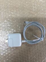 (D0101) Apple 純正 10W USB 電源アダプター 充電器 A1357 ライトニングケーブル付 ACアダプタ USB アダプタ Adapter iPad iPhone Mac_画像3