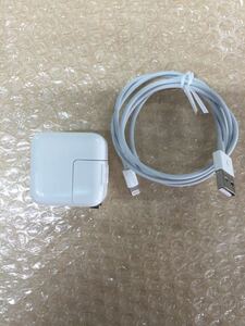 (D0101) Apple 純正 10W USB 電源アダプター 充電器 A1357 ライトニングケーブル付 ACアダプタ USB アダプタ Adapter iPad iPhone Mac