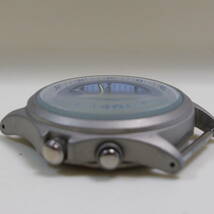 ♪ガラスキズなし 極美品 セイコー SEIKO V671-6000 1998年長野オリンピック記念 水色文字盤 メンズ腕時計_画像6