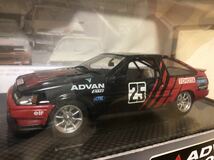 展示歴無！アオシマ DISM 1/24 ダイキャストミニカー グループA ADVAN カローラ レビン 土屋圭一　AE86 LEVIN 激レア垂涎！※商品説明必読_画像3