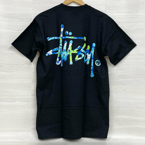 【SA345】未使用・タグ付き　STUSSY/ステューシー　OKINAWA CHAPT　沖縄 チャプト Tシャツ　半袖　黒　メンズ M　長期保管品 