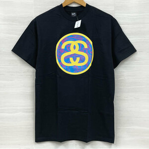 【SA346】未使用・タグ付き　STUSSY/ステューシー　okinawa chapter　沖縄 チャプター Tシャツ　半袖　黒　メンズ M　長期保管品 