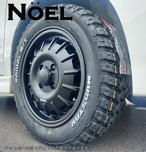 ハスラー デリカミニ スペーシアギア ウェイク マッドスター ラジアル MT 165/60R15 15インチ タイヤホイールセット ホワイトレター