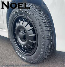 タウンエース、ライトエース マッドスター ラジアル AT 175/65R14 14インチ ホワイトレター タイヤホイールセット_画像7