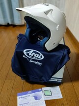 未使用　アライ　Arai　バイクヘルメット ジェット HYPER-T PRO 白 オフロード　トライアル　ハイパーT ジムカーナ　XL 61 62cm_画像1