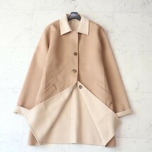 極美品★エスカーダ ESCADA★2wayリバーシブル★キャメル100％・１枚仕立てダブルフェイス コート size 36 ～ML相当～_画像1