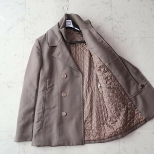 新品同様★エンポリオアルマーニ EMPORIO ARMANI★Italy製★レイヤード風 中綿入り裏地コート アウター size48 ～M相当～メンズ