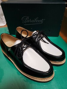 【新品・未使用】Paraboot パラブーツ　MICHAEL / ミカエル　ブラック&ホワイト　4ハーフ