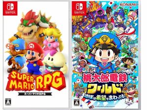 【新品未開封品】桃鉄ワールド　＆　スーパーマリオRPG　2本セット　パッケージ版　スイッチ　Switch 桃鉄早期購入特典付き