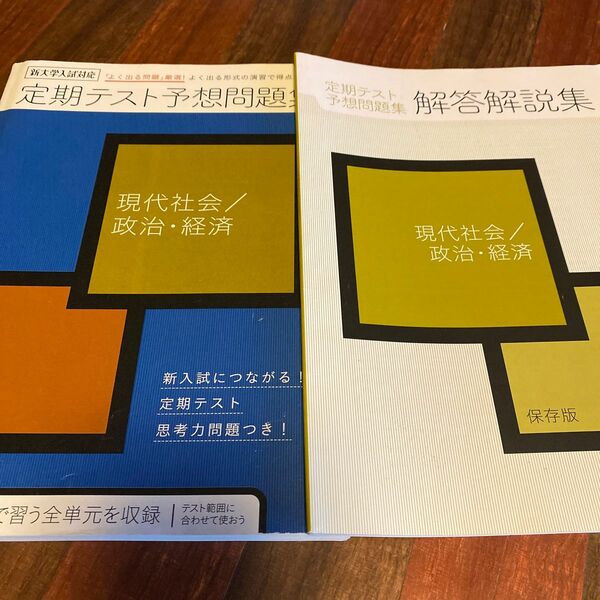 進研ゼミ　高校講座　定期テスト予想問題集　現代社会／政治・経済