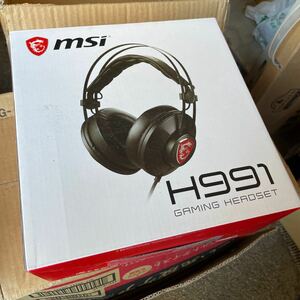 未使用新品　MSI ゲーミングヘッドセット H991 ヘッドフォン GAMING headset ブラック