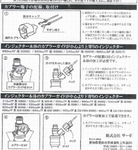 SARD純正 楕円インジェクター 用 カプラー(コネクター)＆端子セット 1本分 DENSO デンソー R35GT-R純正 BLITZ TOMEI POWERENTERPRISE 上溝_画像3