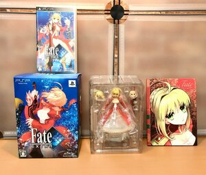 【ジャンク】PSP ソフト　figma セイバーエクストラ 　PSPソフト Fate/EXTRA　TYPE-MOON BOX同梱品 【1円スタート！】