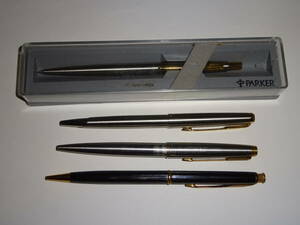 パーカー/PARKER ボールペン ３本＋シャープペン １本 中古品
