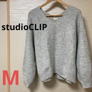 M スタディオクリップ　studioCLIP ニット　ウール　セーター　アルパカ