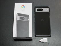 【中古】 Softbank Google Pixel 7 6.3インチ 128GB ブラック 制限○ SIMフリー_画像1