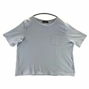KFC0626◇ 新品 大きいサイズ Tシャツ 無地 4Lサイズ サックス