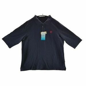 KFC0583* new goods polo-shirt 5 minute length of a sleeve left . one Point floral print embroidery 3L