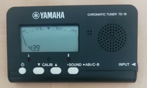 ヤマハ YAMAHA クロマチックチューナーTD-19WH chromatic tuner td-19吹奏楽 管楽器 動作未確認