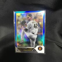 2023 Topps NPB Chrome K. ケラー(阪神) 150枚限定 Blue Refractor パラレルカード_画像1