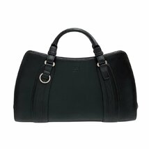 極 美品 LOEWE ロエベ カモッシオ アナグラム ロゴ レザー 本革 トートバッグ ハンドバッグ ミニ ボストンバッグ ブラック 46063_画像1