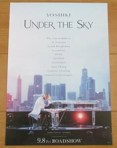 ☆☆映画チラシ「UNDER THE SKY」YOSHIKI 【2023】