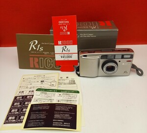 ■ RICOH R1s コンパクトフィルムカメラ 動作確認済 シャッター、フラッシュOK 説明書 リコー