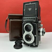 ◆ 防湿庫保管品 ROLLEIFLEX T 二眼レフカメラ フィルムカメラ Heidosmat F2.8/75 ／ Tessar F3.5 75mm シャッターOK ローライフレックス_画像1