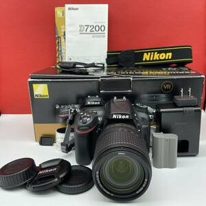 □ Nikon D7200 ボディ デジタル一眼レフカメラ AF-S DX NIKKOR 18-140mm F3.5-5.6 G ED VR レンズ 説明書 動作未確認 現状品 箱付 ニコン