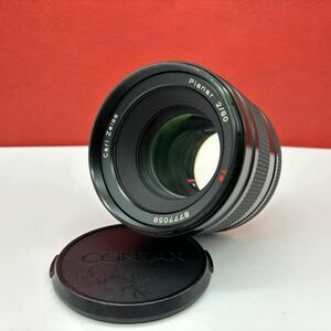 ◆ CONTAX Carl Zeiss Planar 2/80 T* カメラ レンズ 645用 動作未確認 現状品 カールツァイス コンタックス