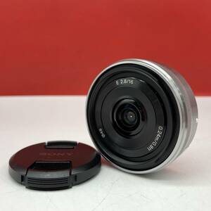 □ SONY E 16mm F2.8 SEL16F28 Eマウント カメラ レンズ 単焦点 AF動作確認済 ソニー