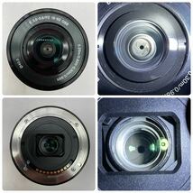 □ SONY α NEX-6 ミラーレス一眼 カメラ E PZ 16-50mm F3.5-5.6 / E 55-210mm F4.5-6.3 OSS レンズ 動作確認済 バッテリー 充電器 ソニー_画像9