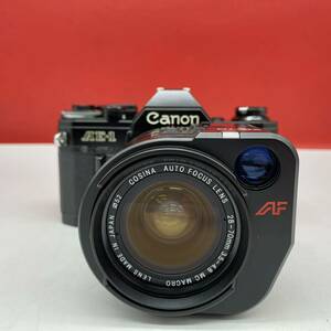 □ Canon AE-1 フィルムカメラ 一眼レフカメラ COSINA AUTO FOCUS LENS 28-70mm 3.5-4.8 MC MACRO レンズ 動作確認済 現状品 キャノン