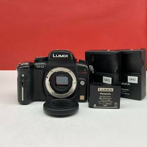 □ Panasonic LUMIX DMC-GH2 ボディ ミラーレス一眼 カメラ DMW-BLC12 バッテリー DE-A79 充電器 動作確認済 パナソニック