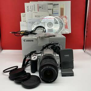 □ Canon EOS Kiss Digital X キット デジタル一眼レフカメラ EF-S 18-55mm F3.5-5.6 II USM 動作確認済 バッテリー 充電器 キャノン