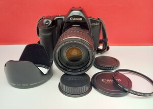 ■ Canon EOS-1N ボディ ZOOM LENS EF 28-135mm F3.5-5.6 IS レンズ 動作確認済 シャッターOK フィルム一眼レフカメラ キャノン