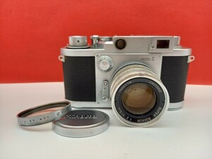 ■ MINOLTA Minolta-35 MODEL II ボディ CHIYOKO SUPER ROKKOR 5cm F2 レンズ フィルムカメラ レンジファインダー シャッターOK ミノルタ