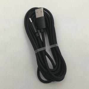 送料無料 2m タイプC Type-C端子用 充電器 USB ナイロンケーブル ブラック 高速 データ通信 急速充電 充電ケーブル