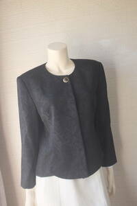 ito gold *jean Dore Palais* beautiful goods * jacket * woven ground pattern * lame entering * black * large size 13 number 