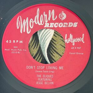 The Cliques Repro 7inch Why Oh Why / Don't Stop Loving Me .. Doo Wop ロカビリー