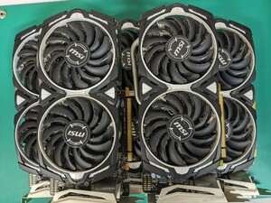 5個まとめセット Radeon RX 470 miner 4G 4台 + 570 1台 ジャンク扱い GPU グラボ ビデオカード ゲーミングPC