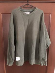 【売切】サイズ3 WTAPS AII 01 SWEATER クルーネックスウェット カーキ ダブルタップス トレーナー Sweat スウェット