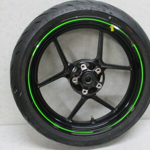 3★ZX-6R用フロントホイール1116 純正.17×3.50.25φ.〔検索用〕ZX-10R.14R.9R.Z1000.Z750.NINJA1000.650.400.ZRX1200R.DAEGの画像2