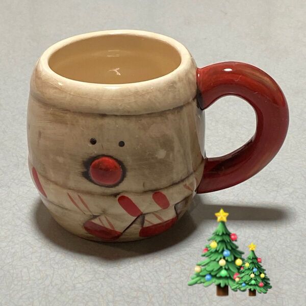 クリスマス 雪だるまマグカップ 陶器