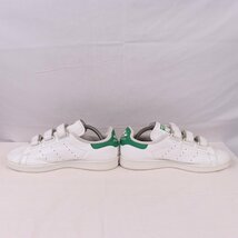 STANSMITH 26.5cm/adidas スタンスミス アディダス スニーカー ベルクロ 白 ホワイト 緑 中古 古着 メンズ ad4594_画像5