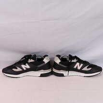 840 ニューバランス 27.0cm/new balance 黒 ブラック 白 ホワイト 灰 グレー 中古 古着 メンズスニーカー yy2362_画像5