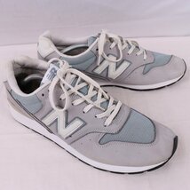 996 ニューバランス 30.0cm/new balance グレー ブルーグレー 白 中古 古着 スニーカー メンズ yy8251_画像7