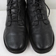 トリッペン 39 /レザー ブーツ デザイン ブーツ ブラック 黒 レディース メンズ ユニセックス trippen 古着 中古 bk1945_画像3